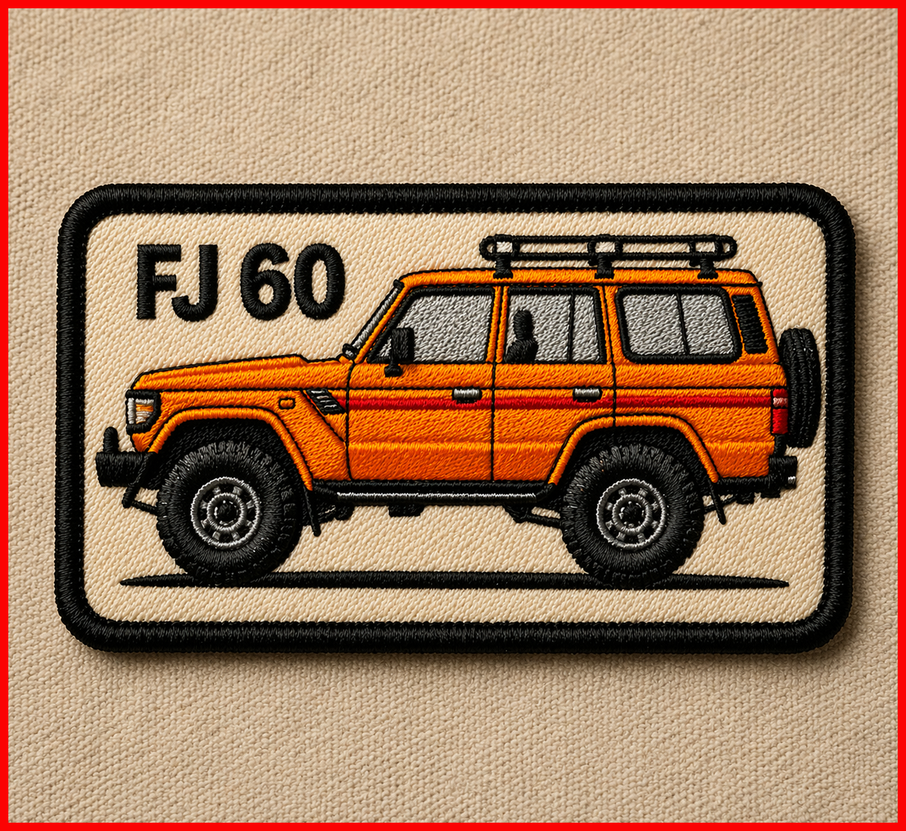 FJ60 Off-Road Embroidered Patch – Premium 4x4 Badge