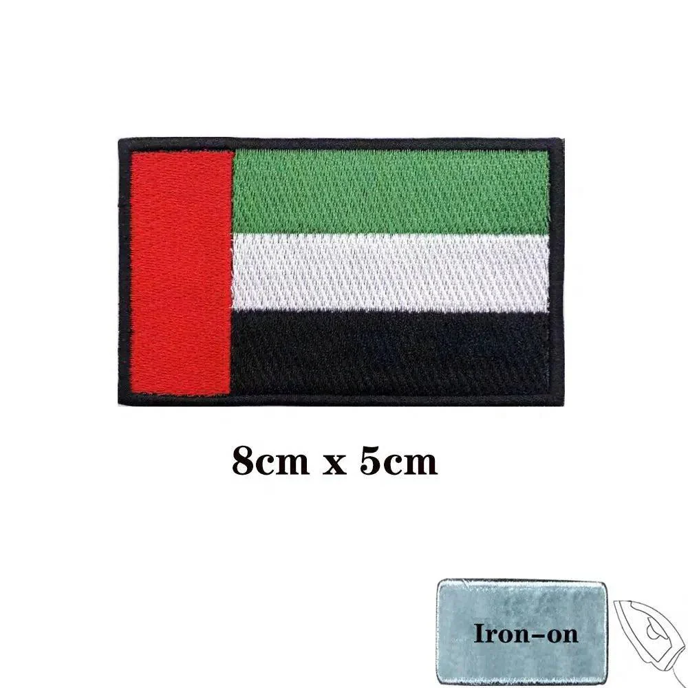 UAE Flag Embroidered Patch (8x5cm)